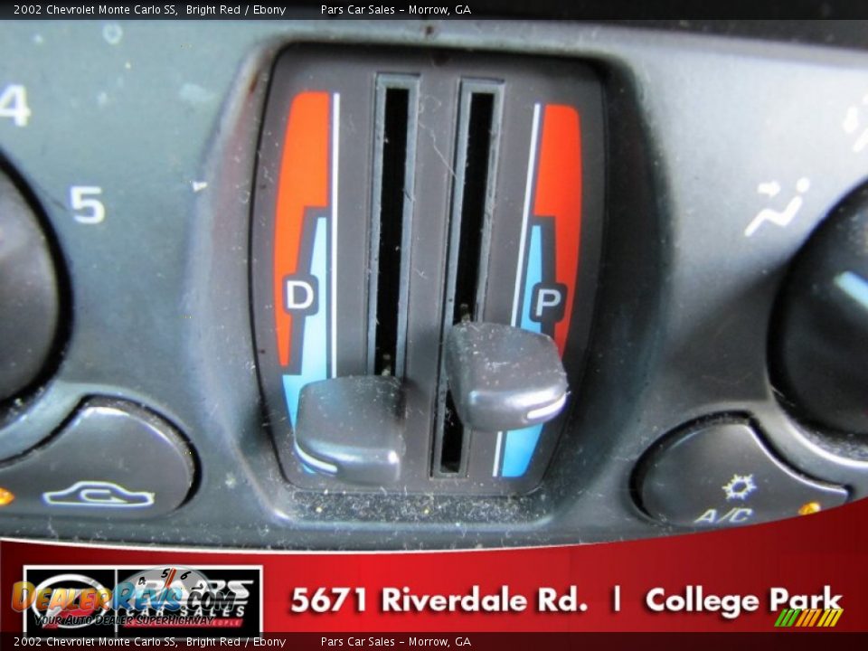 2002 Chevrolet Monte Carlo SS Bright Red / Ebony Photo #12