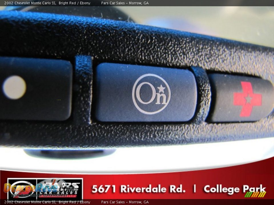 2002 Chevrolet Monte Carlo SS Bright Red / Ebony Photo #13