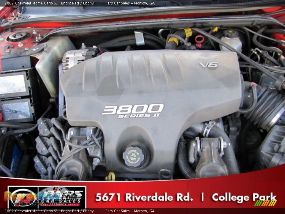 2002 Chevrolet Monte Carlo SS Bright Red / Ebony Photo #14