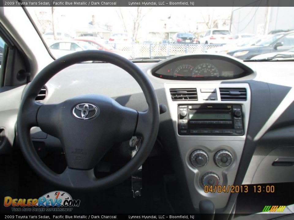 2009 Toyota Yaris Sedan Pacific Blue Metallic / Dark Charcoal Photo #7