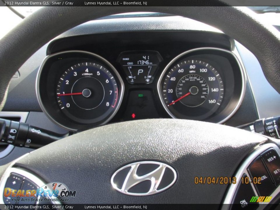 2012 Hyundai Elantra GLS Silver / Gray Photo #10