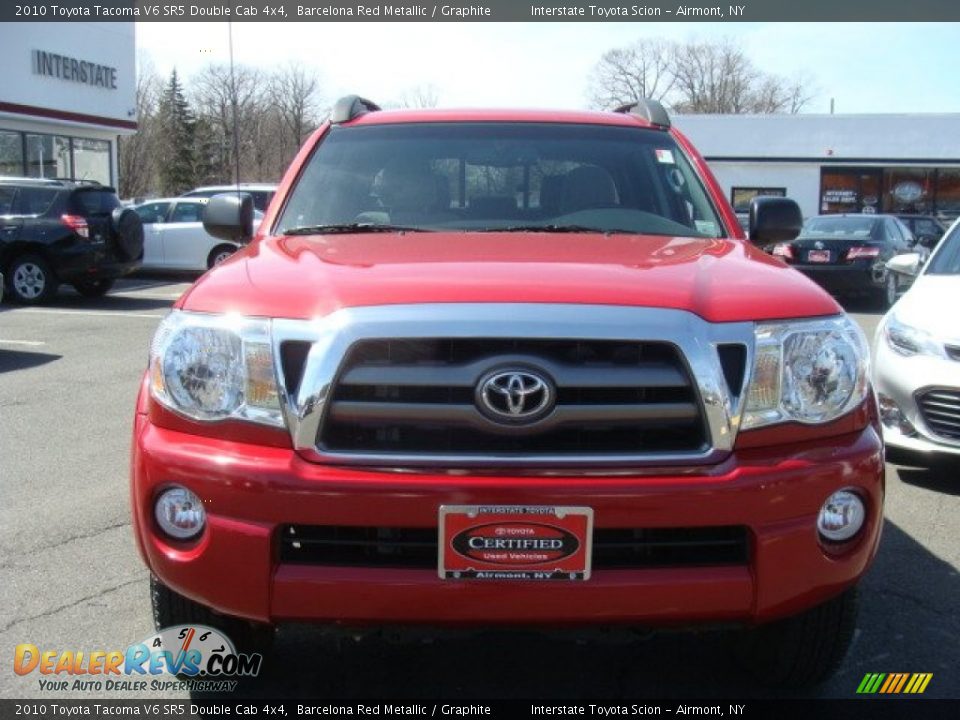 2010 Toyota Tacoma V6 SR5 Double Cab 4x4 Barcelona Red Metallic / Graphite Photo #2