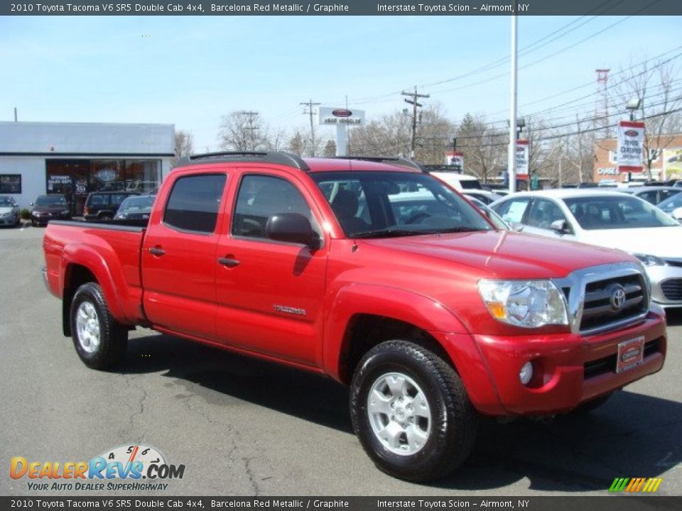 2010 Toyota Tacoma V6 SR5 Double Cab 4x4 Barcelona Red Metallic / Graphite Photo #3