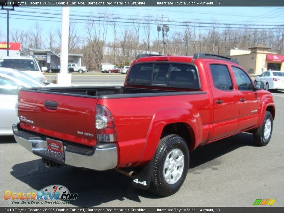 2010 Toyota Tacoma V6 SR5 Double Cab 4x4 Barcelona Red Metallic / Graphite Photo #4