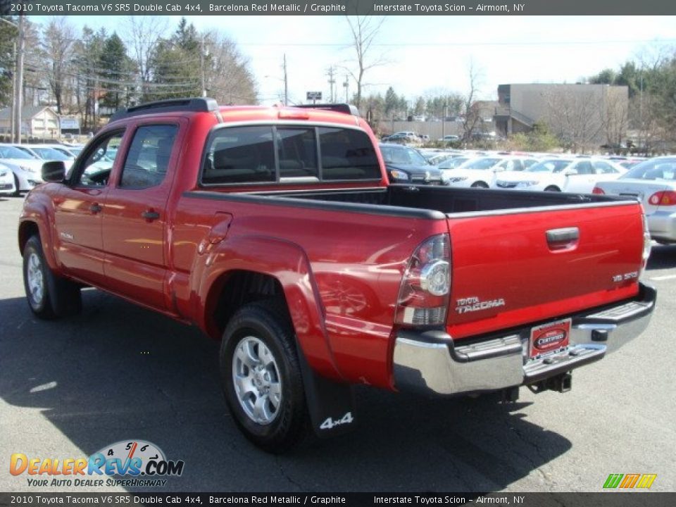 2010 Toyota Tacoma V6 SR5 Double Cab 4x4 Barcelona Red Metallic / Graphite Photo #6