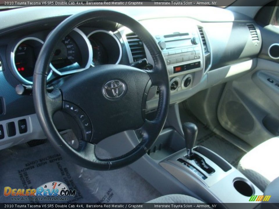 2010 Toyota Tacoma V6 SR5 Double Cab 4x4 Barcelona Red Metallic / Graphite Photo #9
