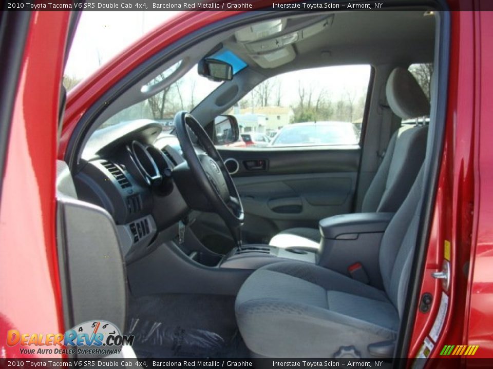 2010 Toyota Tacoma V6 SR5 Double Cab 4x4 Barcelona Red Metallic / Graphite Photo #10