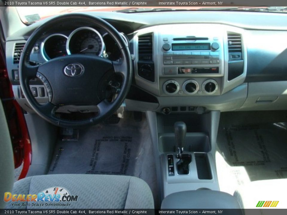 2010 Toyota Tacoma V6 SR5 Double Cab 4x4 Barcelona Red Metallic / Graphite Photo #11
