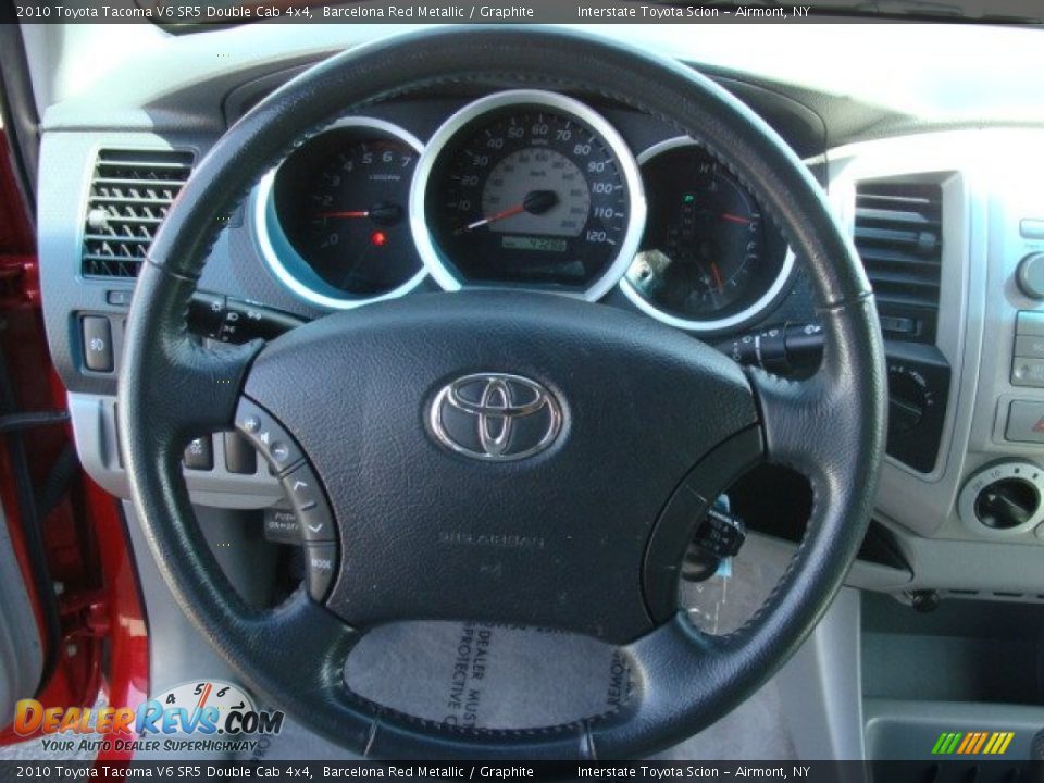 2010 Toyota Tacoma V6 SR5 Double Cab 4x4 Barcelona Red Metallic / Graphite Photo #12