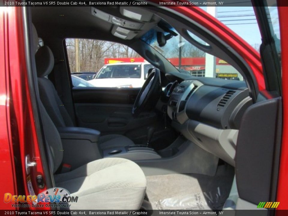 2010 Toyota Tacoma V6 SR5 Double Cab 4x4 Barcelona Red Metallic / Graphite Photo #22