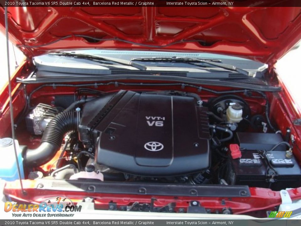 2010 Toyota Tacoma V6 SR5 Double Cab 4x4 Barcelona Red Metallic / Graphite Photo #25