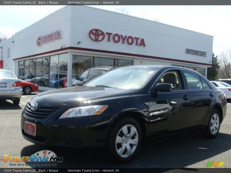 2009 Toyota Camry LE Black / Bisque Photo #1