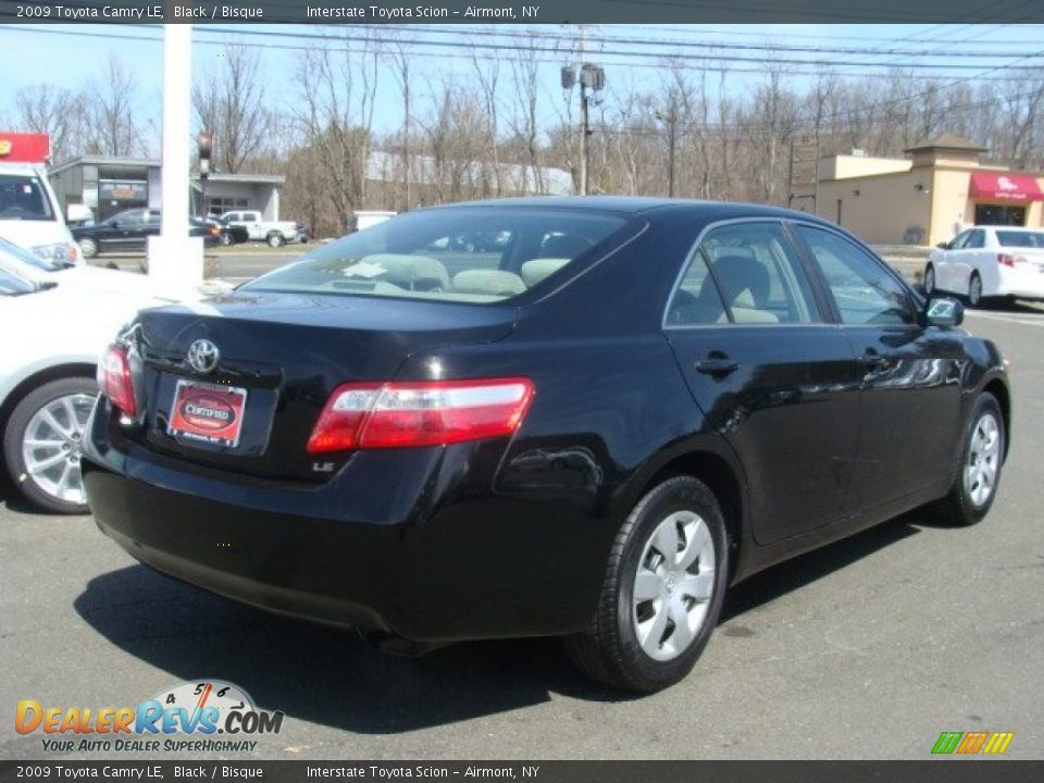 2009 Toyota Camry LE Black / Bisque Photo #4