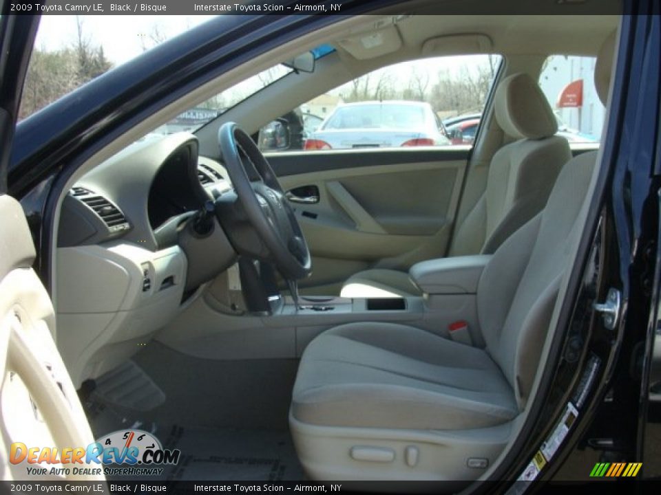 2009 Toyota Camry LE Black / Bisque Photo #10