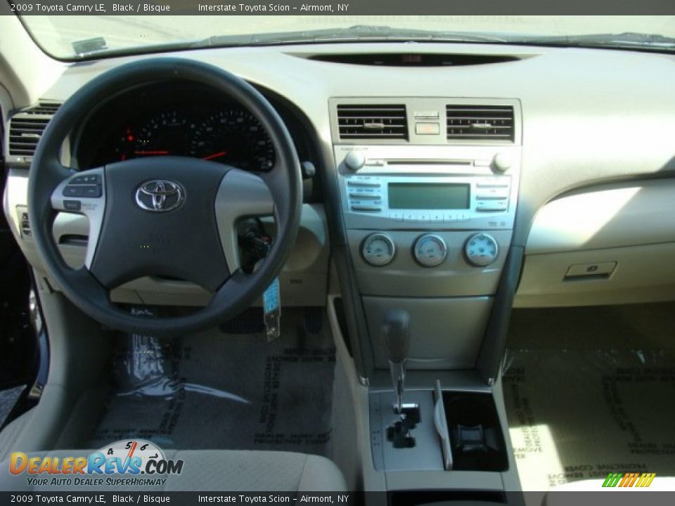 2009 Toyota Camry LE Black / Bisque Photo #11