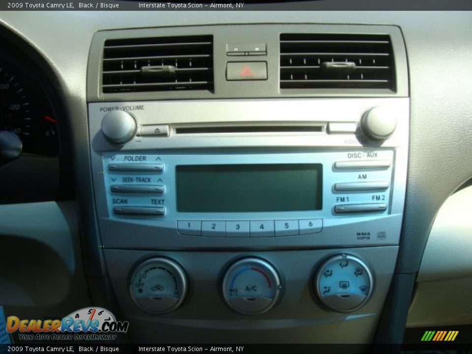 2009 Toyota Camry LE Black / Bisque Photo #14