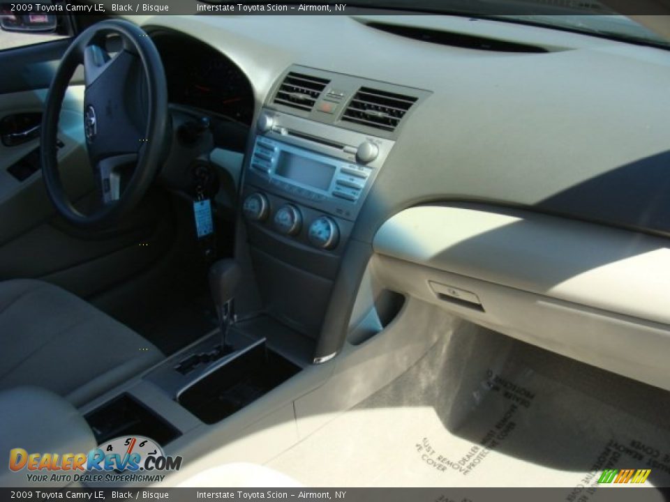 2009 Toyota Camry LE Black / Bisque Photo #20