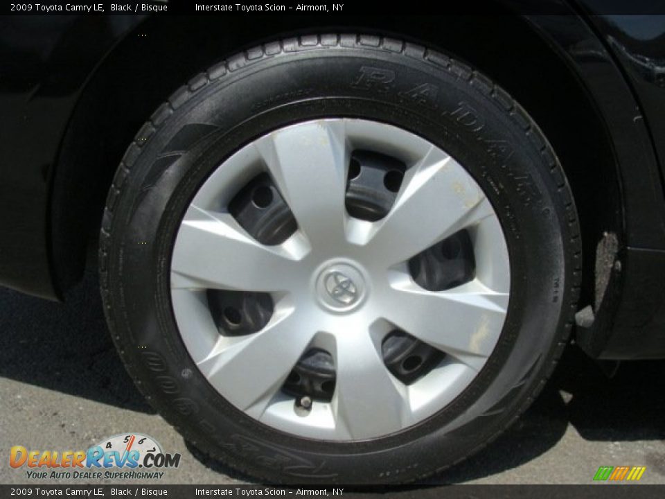 2009 Toyota Camry LE Black / Bisque Photo #22