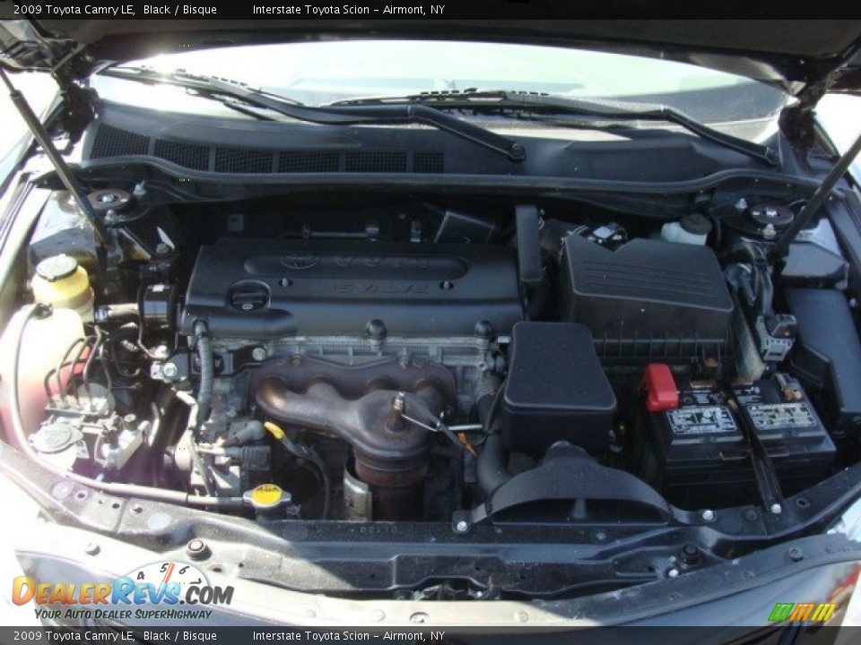 2009 Toyota Camry LE Black / Bisque Photo #24