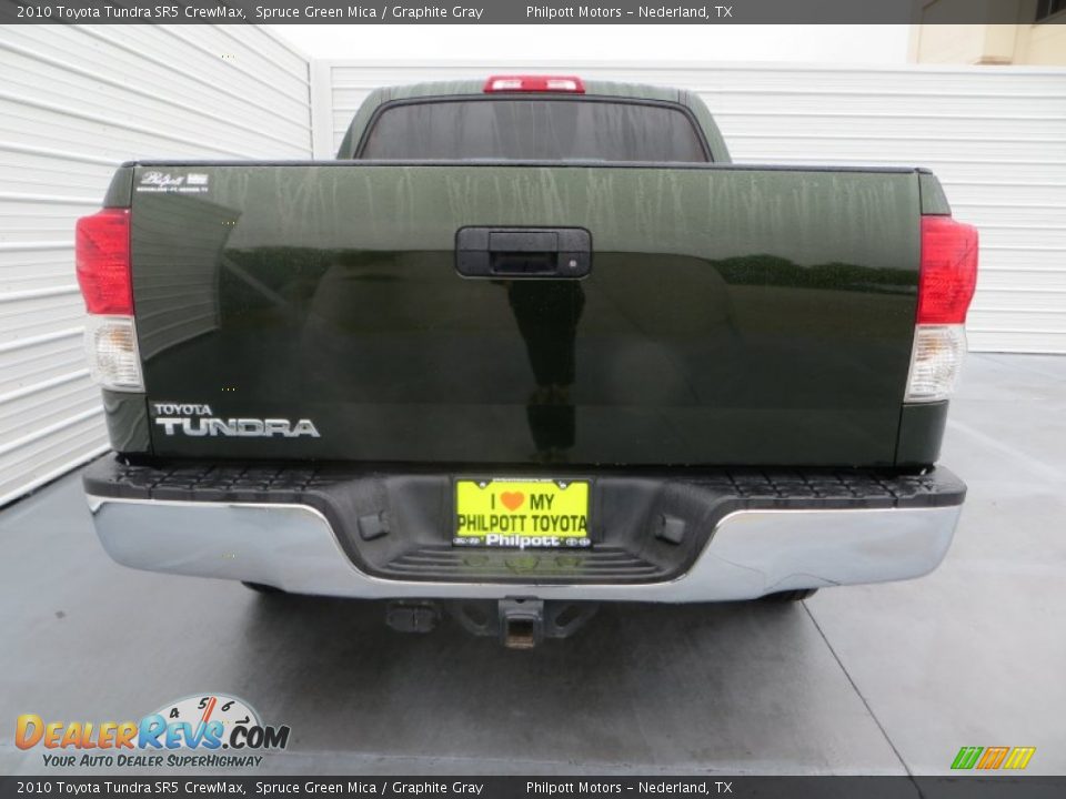 2010 Toyota Tundra SR5 CrewMax Spruce Green Mica / Graphite Gray Photo #5