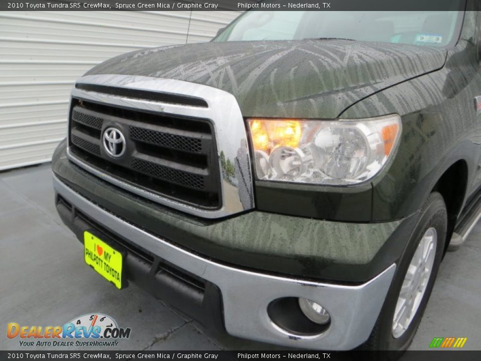 2010 Toyota Tundra SR5 CrewMax Spruce Green Mica / Graphite Gray Photo #10