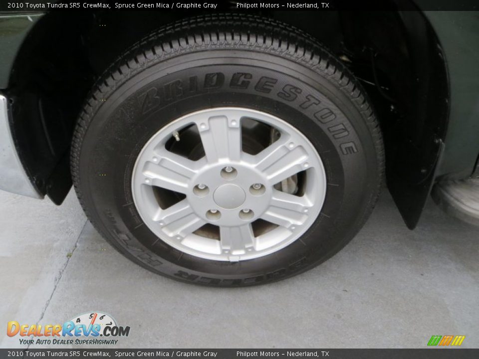 2010 Toyota Tundra SR5 CrewMax Spruce Green Mica / Graphite Gray Photo #12
