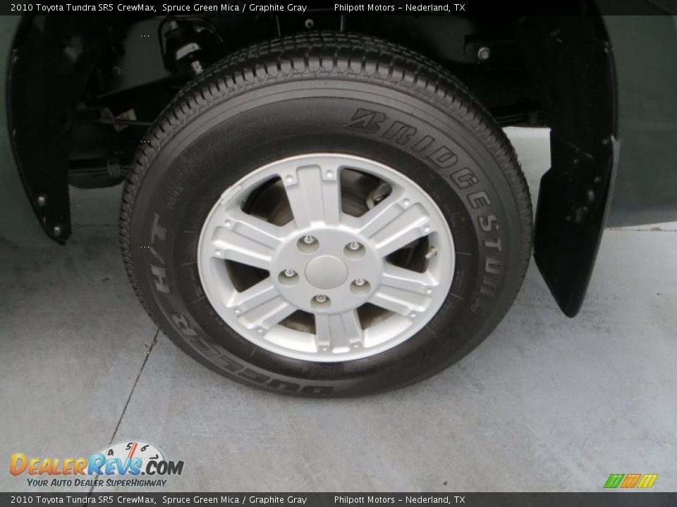2010 Toyota Tundra SR5 CrewMax Spruce Green Mica / Graphite Gray Photo #13