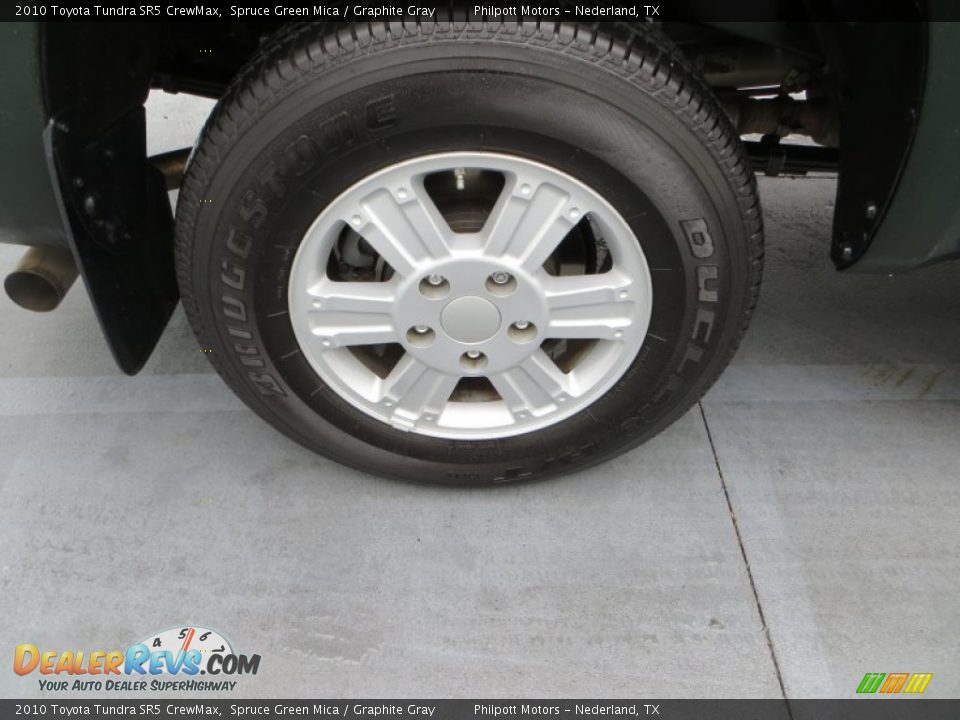 2010 Toyota Tundra SR5 CrewMax Spruce Green Mica / Graphite Gray Photo #14