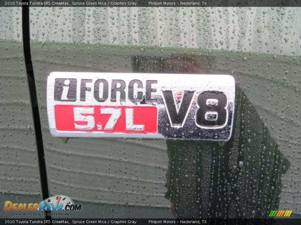 2010 Toyota Tundra SR5 CrewMax Spruce Green Mica / Graphite Gray Photo #17