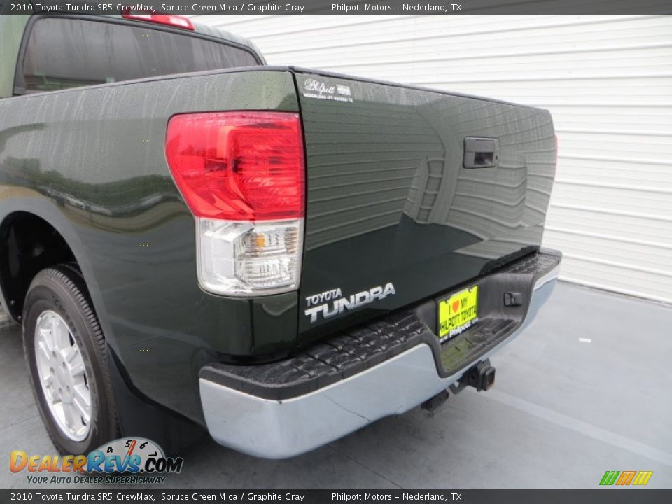 2010 Toyota Tundra SR5 CrewMax Spruce Green Mica / Graphite Gray Photo #23