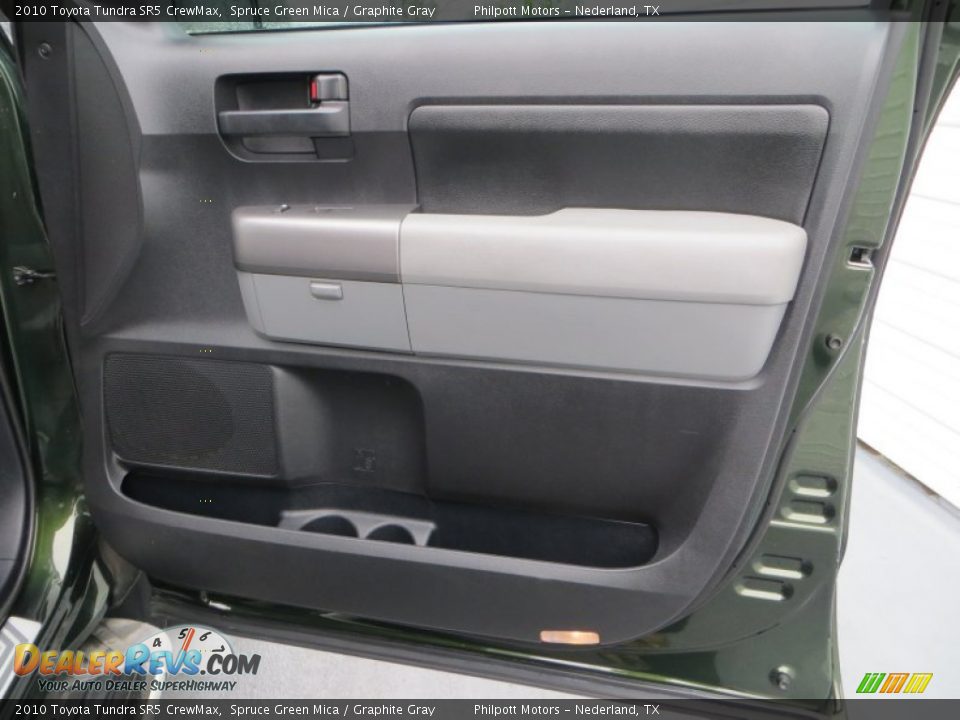 2010 Toyota Tundra SR5 CrewMax Spruce Green Mica / Graphite Gray Photo #27