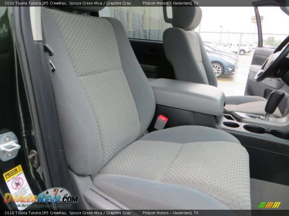 2010 Toyota Tundra SR5 CrewMax Spruce Green Mica / Graphite Gray Photo #29
