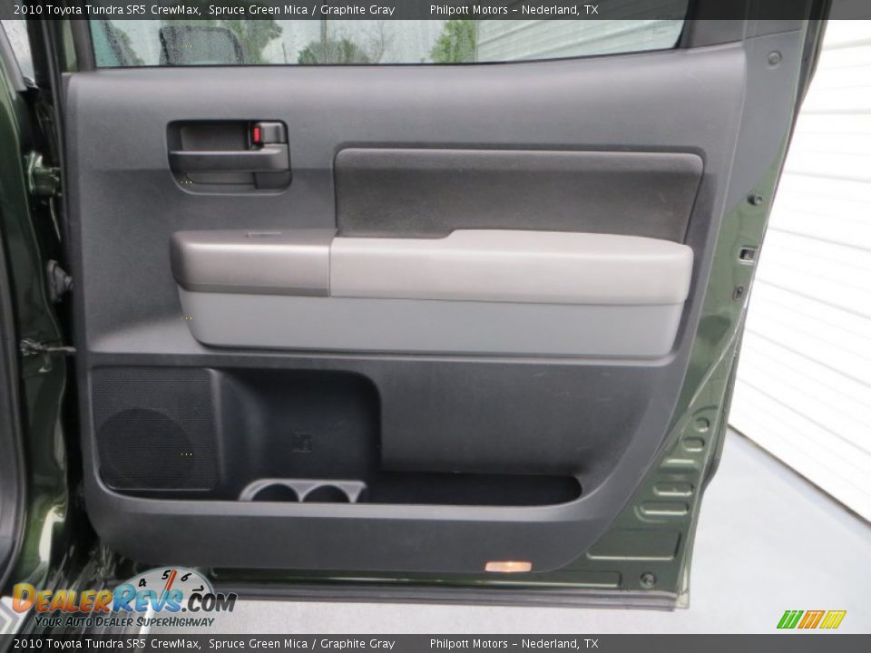2010 Toyota Tundra SR5 CrewMax Spruce Green Mica / Graphite Gray Photo #30