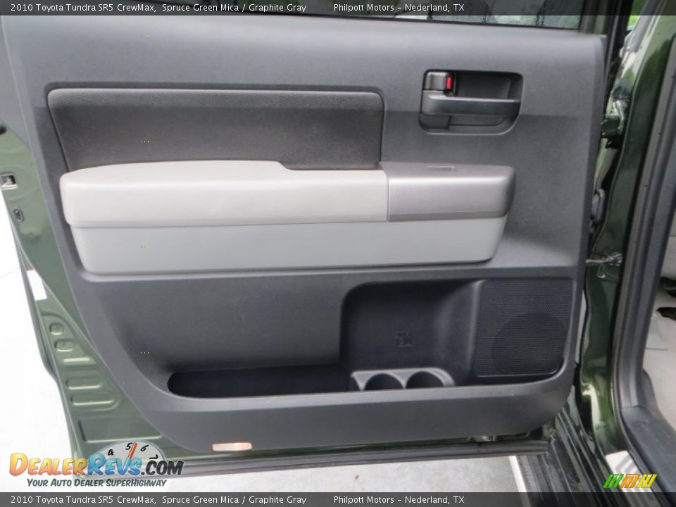 2010 Toyota Tundra SR5 CrewMax Spruce Green Mica / Graphite Gray Photo #33