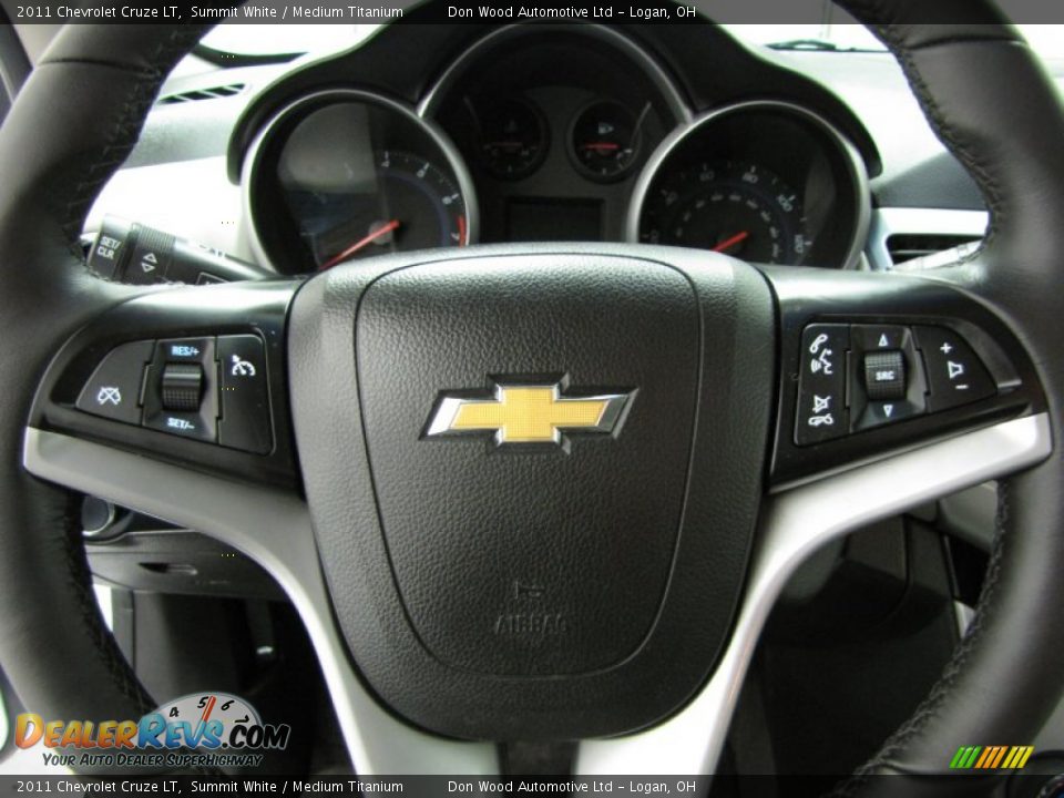 2011 Chevrolet Cruze LT Summit White / Medium Titanium Photo #14