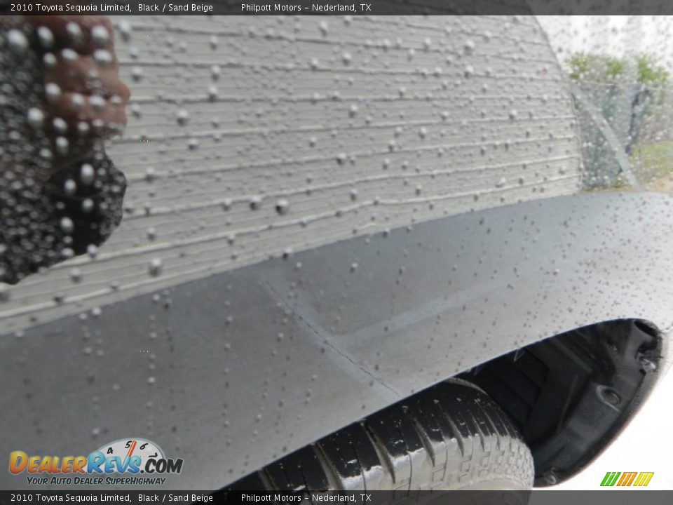 2010 Toyota Sequoia Limited Black / Sand Beige Photo #15