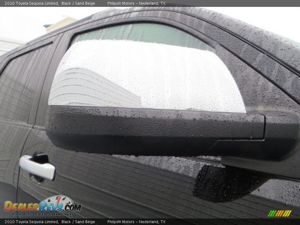 2010 Toyota Sequoia Limited Black / Sand Beige Photo #17