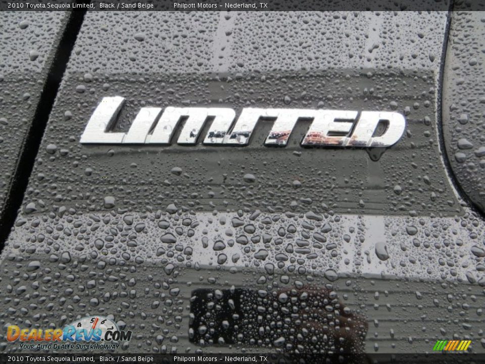 2010 Toyota Sequoia Limited Black / Sand Beige Photo #18