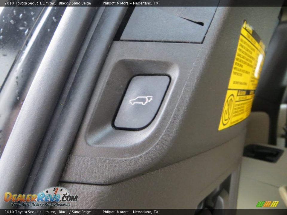 2010 Toyota Sequoia Limited Black / Sand Beige Photo #30