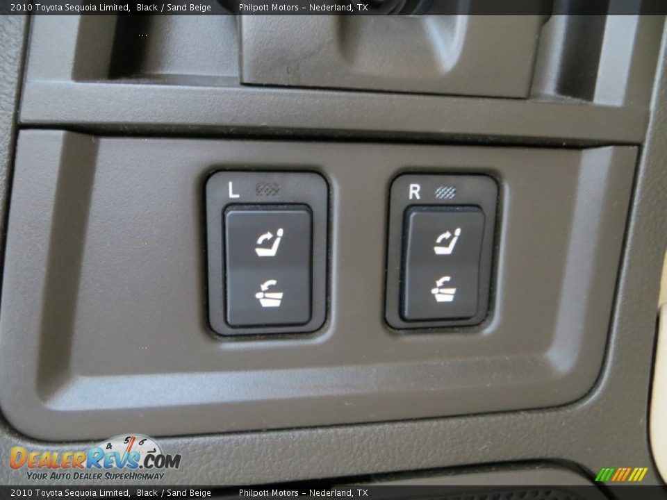 2010 Toyota Sequoia Limited Black / Sand Beige Photo #31