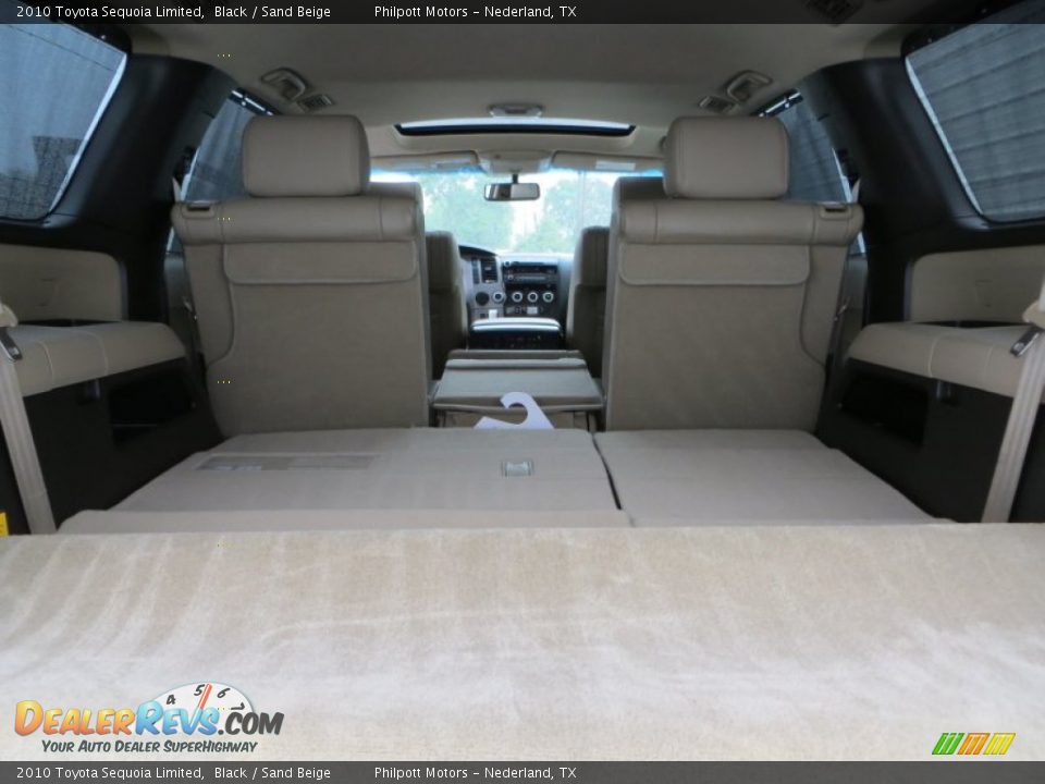 2010 Toyota Sequoia Limited Black / Sand Beige Photo #32