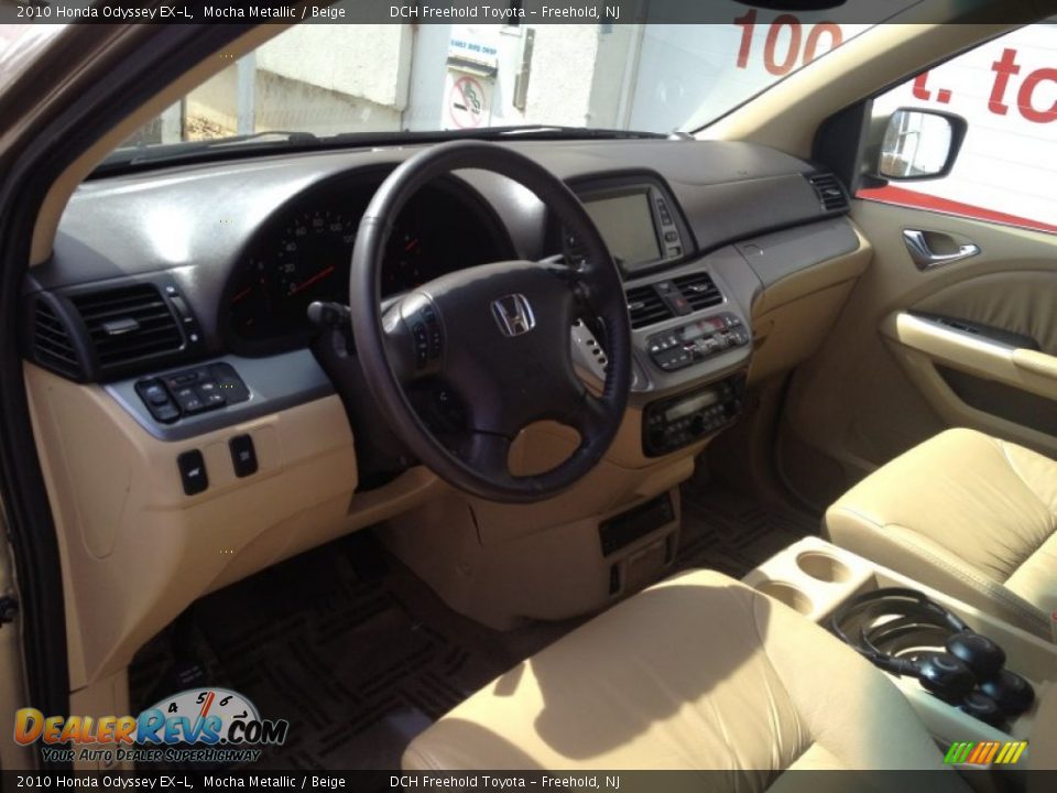 2010 Honda Odyssey EX-L Mocha Metallic / Beige Photo #15