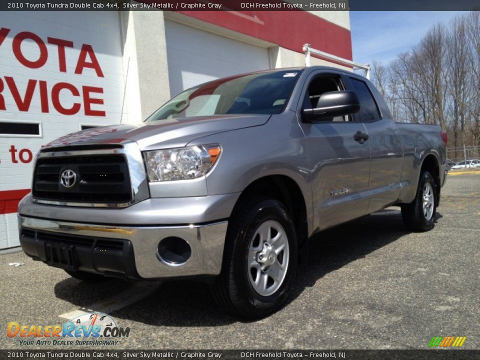 2010 Toyota Tundra Double Cab 4x4 Silver Sky Metallic / Graphite Gray Photo #1
