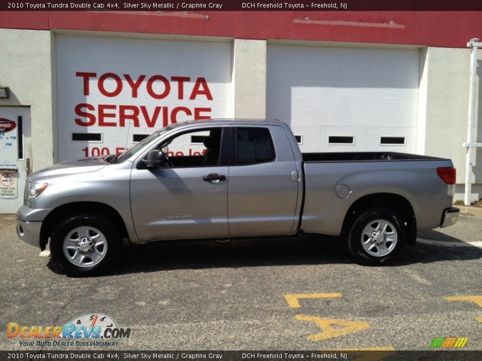 2010 Toyota Tundra Double Cab 4x4 Silver Sky Metallic / Graphite Gray Photo #3