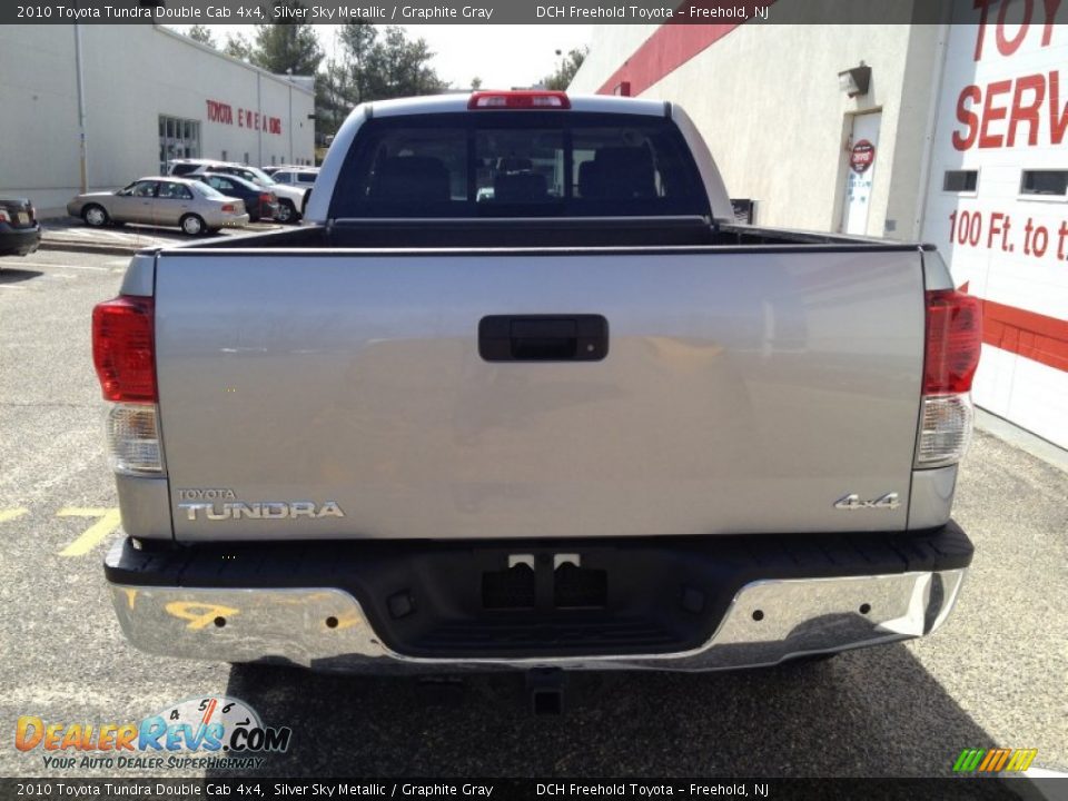 2010 Toyota Tundra Double Cab 4x4 Silver Sky Metallic / Graphite Gray Photo #5