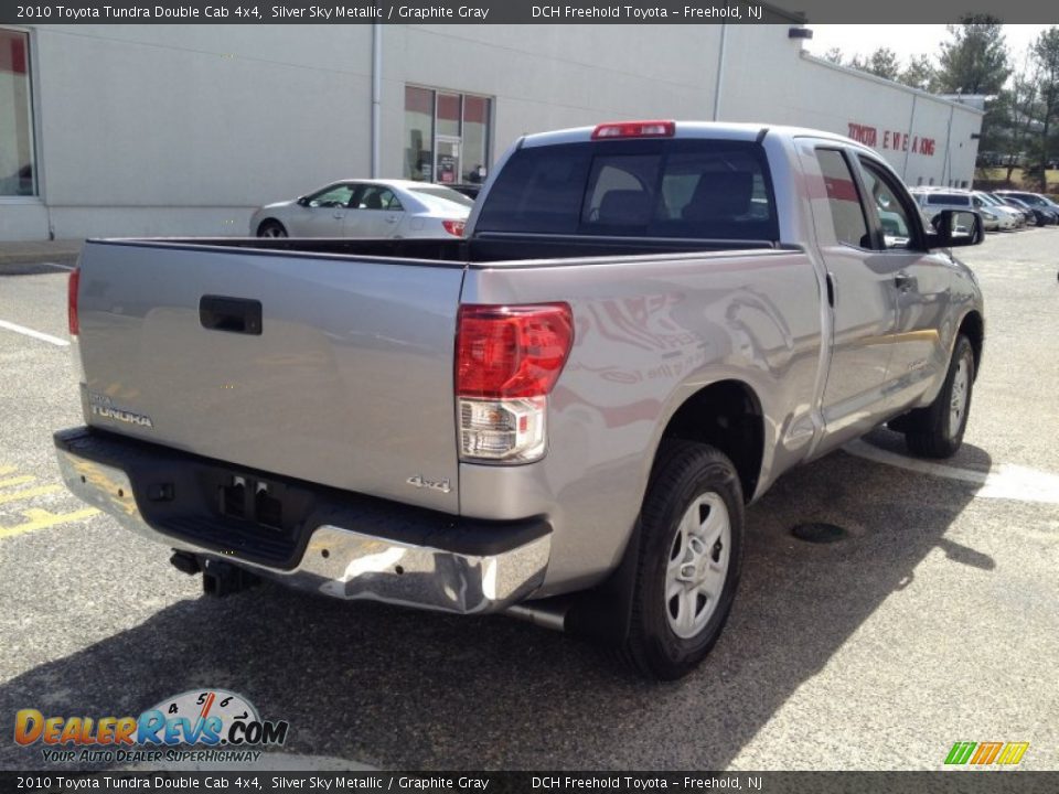 2010 Toyota Tundra Double Cab 4x4 Silver Sky Metallic / Graphite Gray Photo #6