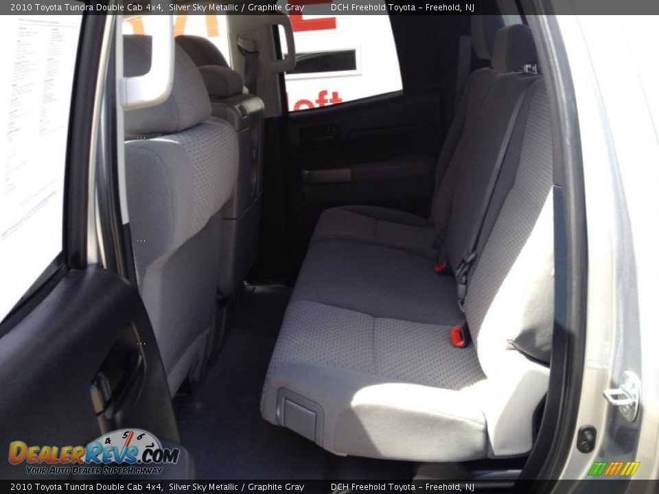 2010 Toyota Tundra Double Cab 4x4 Silver Sky Metallic / Graphite Gray Photo #9