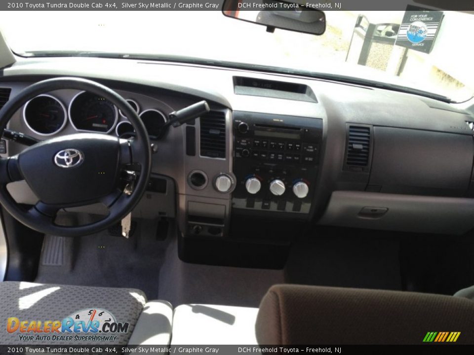2010 Toyota Tundra Double Cab 4x4 Silver Sky Metallic / Graphite Gray Photo #10