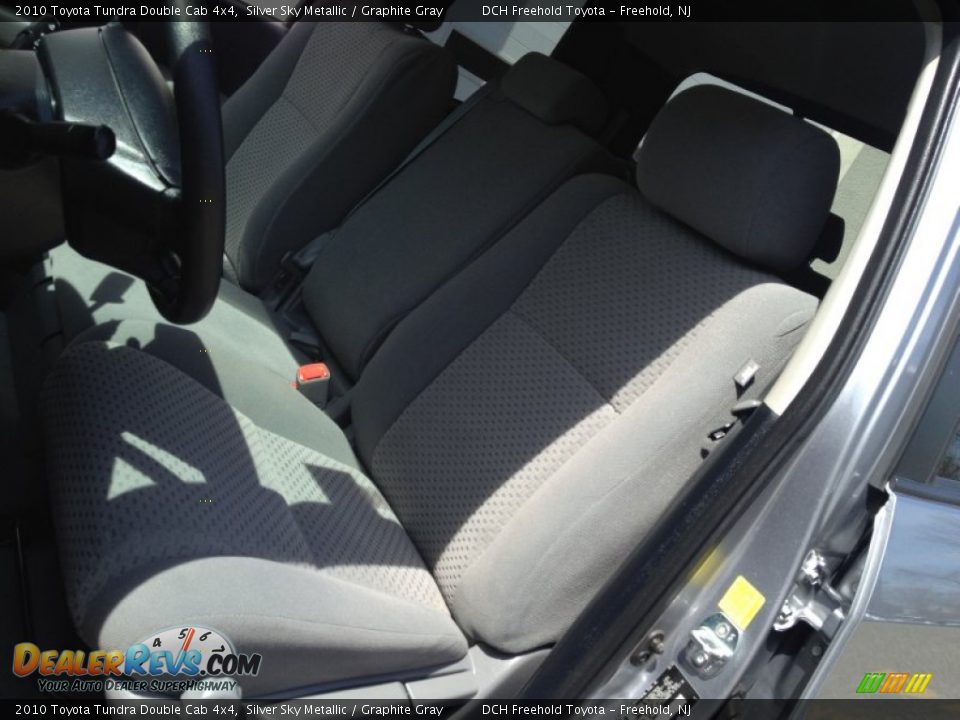 2010 Toyota Tundra Double Cab 4x4 Silver Sky Metallic / Graphite Gray Photo #14
