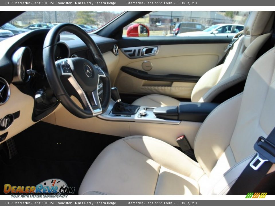 2012 Mercedes-Benz SLK 350 Roadster Mars Red / Sahara Beige Photo #2